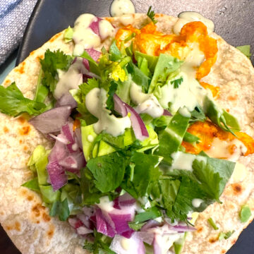 buffalo cauliflower taco