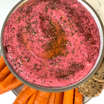 vegan beet hummus