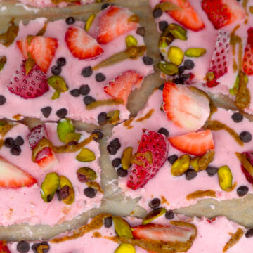 vegan frozen yogurt bark