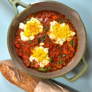 shakshuka silken tofu egg