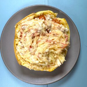 vegan feta spaghetti squash