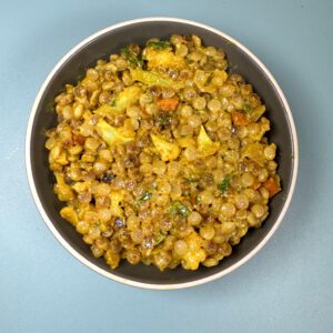 spiced vegan curried couscous