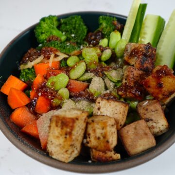 vegan tofu bowl